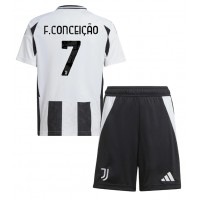 Juventus Francisco Conceicao #7 Hjemmedraktsett Barn 2024-25 Kortermet (+ Korte bukser)